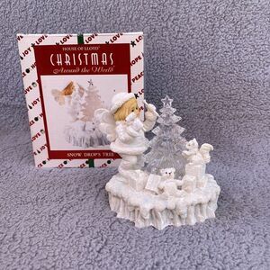 Vtg House of Lloyd Christmas Around the World Snow Drops Tree Light Up Decor